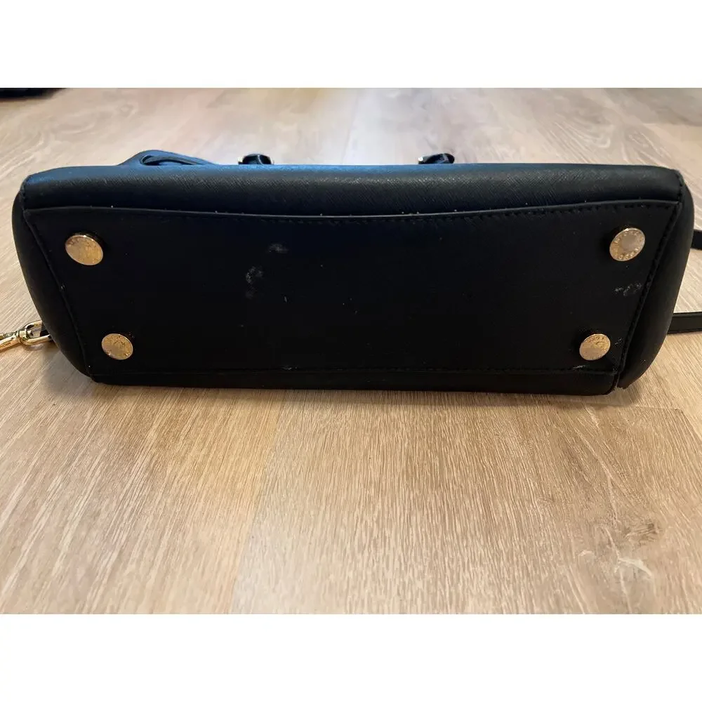 Michael Kors Hamilton Traveler Large Studded Tote Shoulder Bag Black - Picture 7 of 8